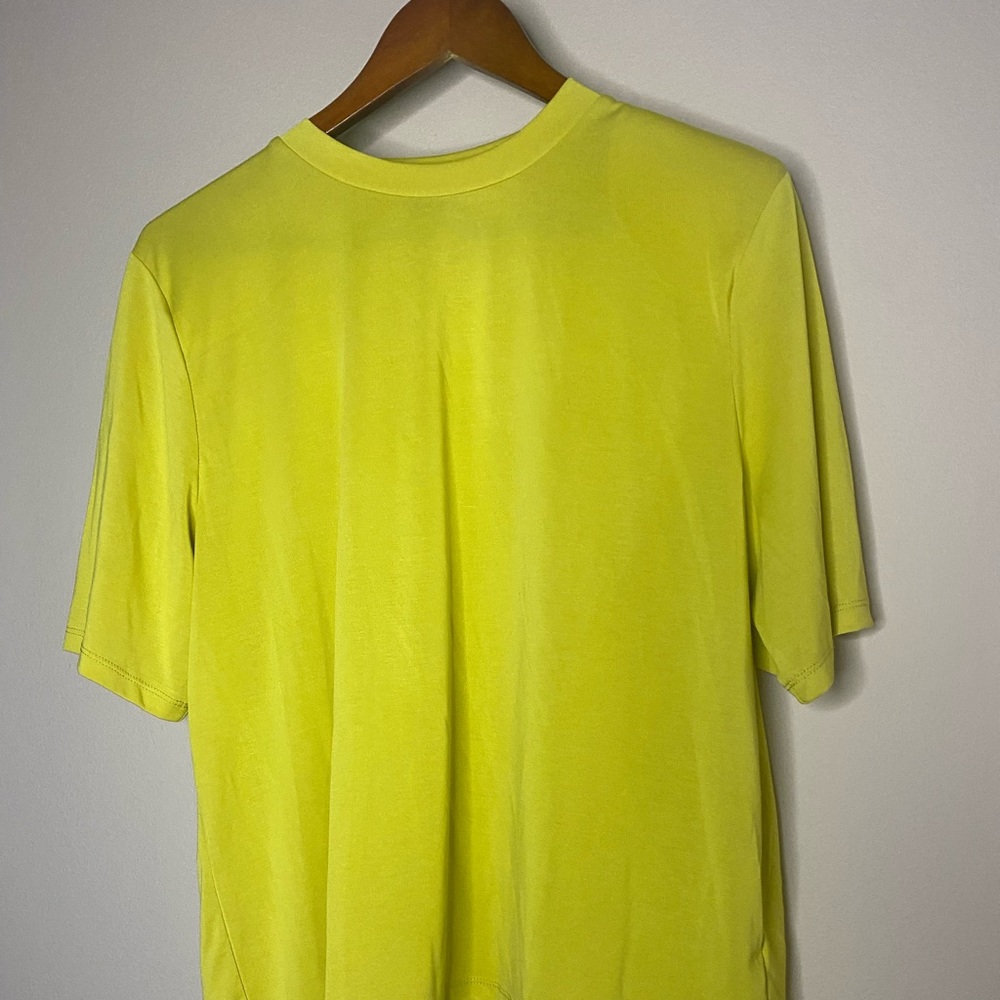 Scoop Women’s Bright Yellow Blouse with shoulder pads